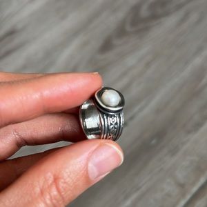 Didae sterling silver pearl ring